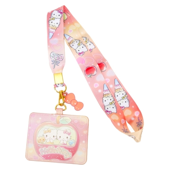 NWTs Loungefly Hello Kitty Sanrio Icecream Lanyard Card Holder - Picture 1 of 1